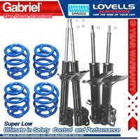 F + R Super Low Gabriel Ultra Shocks + Coil Springs for Nissan Bluebird U13