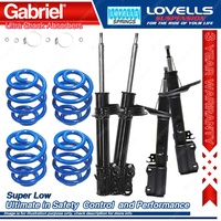 F + R Super Low Gabriel Ultra Shock Coil Spring for Toyota Camry SDV VDV10 Sedan