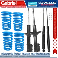 Front Rear Gabriel Ultra Shocks + Coil Springs for Volkswagen Golf III 1H VR6