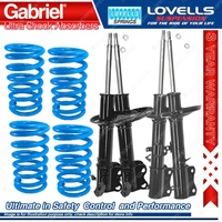 Front Rear STD Gabriel Ultra Shocks + Coil Springs for Toyota Corolla AE112