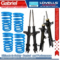 Front Rear Gabriel Ultra Shocks + Coil Springs for Hyundai Lantra J2 J3 Sedan