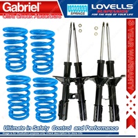 Front Rear HD STD Gabriel Ultra Shocks + Coil Springs for Kia Mentor AFA