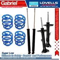 F + R Super Low Gabriel Ultra Shocks + Coil Springs for BMW 3 E36 320i 325i