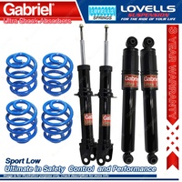 F + R Sport Low Gabriel Ultra Shocks Coil Springs for Ford Falcon BA BF 07-08