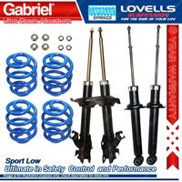 F + R Sport Low Gabriel Ultra Shocks Coil Springs for Nissan Maxima A33 99-01