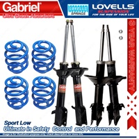 F+R Sport Low Gabriel Ultra Shocks Coil Springs for Subaru Impreza GD9 GDA GDB