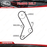 Gates PowerGrip Timing Belt for Daihatsu Handivan L80V Mira L201 L200 Move L601