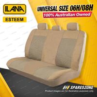 Rear Ilana Universal Esteem Micro Suede Car Seat Covers Size 06H/08H - Beige