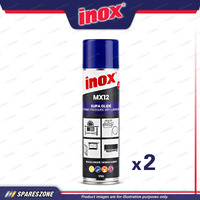 2 x Inox MX12 Supa Glide Aerosol Sprays 175 Gram Fast Drying PTFE Lubricant