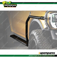 Ironman 4x4 Steel Side Steps And Rails Dimple Step Design SSR019-D 4WD Offroad