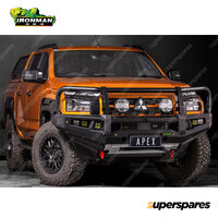 Ironman 4x4 Premium Apex Bull Bar 60.3mm Steel Triple Hoop BBP120C Offroad 4WD