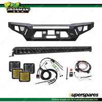 Ironman 4x4 Steel Winch Bull Bars Raid Bull Bar & Lighting Kit BBR019SCK