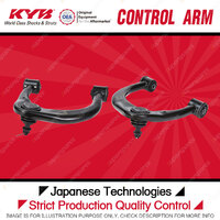 2x KYB Front Upper LH+RH Control Arms for Toyota Fortuner GUN156R 2.8L 4WD 15-22