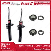 Pair Front KYB Shock Absorbers Strut Top Mount Kit for Audi A3 8P Quattro 05-13