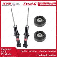 2 Front KYB Shock Absorbers + Strut Top Mount Kit for Audi 80 B3 B4 89-95