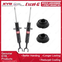 Pair Front KYB Shock Absorbers Strut Top Mount Kit for Audi A6 C5 Quattro 02-04