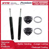 2x Front KYB Shock Absorbers Strut Mount Kit for Audi A6 C4 ABC 2.6 V6 FWD 94-97