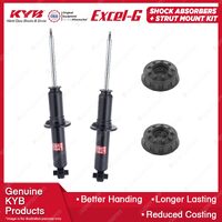 2x Rear KYB Shock Absorbers + Strut Mount Kit for Audi A6 C4 V6 01/1997-12/1997