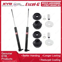 Pair Rear KYB Shock Absorbers + Strut Mount Kit for Audi A4 B5 All Styles 95-03