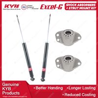 Pair Rear KYB Shock Absorbers + Strut Top Mount Kit for Audi A1 8X A3 8L 97-15