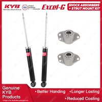 2 Rear KYB Shock Absorbers Strut Mount Kit for Audi A3 8P 2.0 FSI Ambition 05-07