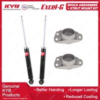 Rear KYB Shock Absorbers + Round Strut Mount Kit for Audi A3 8P All Styles 05-13