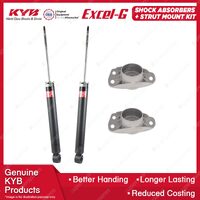 Pair Rear KYB Shock Absorbers + Strut Mount Kit for Audi Q3 8U TFSI TDI Quattro