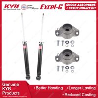 Pair Rear KYB Shock Absorbers + Strut Mount Kit for Audi A5 S5 8T TFSI TDI 10-17