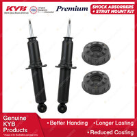 2x Rear KYB Shock Absorbers Strut Mount Kit for Audi A6 C4 ABC 2.6 V6 FWD 94-97