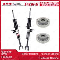 Pair Front KYB Shock Absorbers Strut Mount Kit for BMW 5 Series F10 Sedan 10-13