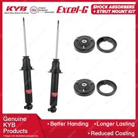 Pair Rear KYB Shock Absorbers + Strut Mount Kit for BMW 7 Series E38 Sedan 93-01