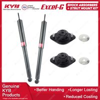 Pair Rear KYB Shock Absorbers + Strut Top Mount Kit for BMW 3 Series E30 83-90