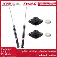 Pair Rear KYB Shock Absorbers + Strut Top Mount Kit for BMW 3 Series E36 92-99