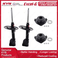 2 Front KYB Shock Absorbers Strut Mount Kit for Chrysler Grand Voyager GS 97-01