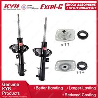 2x Front KYB Shock Absorbers + Strut Mount Kit for Citroen Dispatch Van 07-08