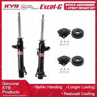 2x Front KYB Shock Absorbers + Strut Mount Kit for Ford Festiva WP 04-06