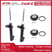 Pair Front KYB Shock Absorbers Strut Mount Kit for Ford Transit VH VJ 2.4 00-06