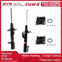 2 Front KYB Shock Absorbers + Strut Mount Kit for Ford Escape ZB ZC ZD SUV 04-12