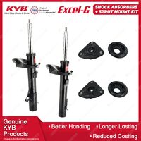 2x Front KYB Shock Absorbers Strut Mount Kit for Ford Kuga TE Duratec SUV 12-13