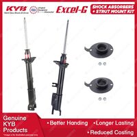 2 Rear KYB Shock Absorbers Strut Mount Kit for Ford Laser KC KE Meteor GC 85-90