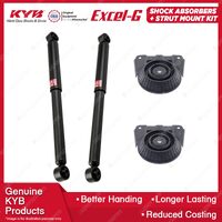 2x Rear KYB Shock Absorbers + Strut Mount Kit for Ford Mondeo HB ZH20 95-96