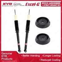 2x Rear KYB Shock Absorbers + Strut Mount Kit for Ford KA2 BL13 Hatchback 01-03