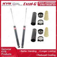 Pair Rear KYB Shock Absorbers Strut Mount Kit for Ford Focus LR All Styles 02-05