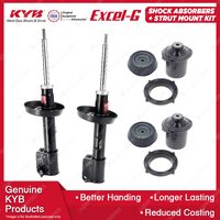 2 Front KYB Shock Absorbers + Strut Mount Kit for Holden Vectra JR JS I4 97-02