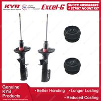 2 Front KYB Shocks Strut Mount Kit for Holden Calais Commodore VR VS VT VX VU