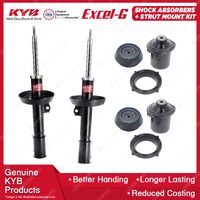 2x Front KYB Shock Absorbers + Strut Mount Kit for Holden Zafira TT Wagon 01-06