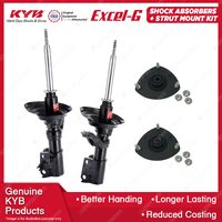 2x Front KYB Shock Absorbers + Strut Mount Kit for Honda CRV RD7 K24A1 SUV 05-07