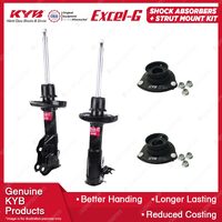 2x Front KYB Shock Absorbers + Strut Mount Kit for Honda Civic FD3 Sedan 06-12