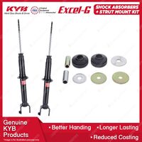 2 Rear KYB Shock Absorbers Strut Mount Kit for Honda Prelude BA8 BB1 BB2 BB5 BB6