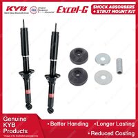 2x Rear KYB Shock Absorbers + Strut Mount Kit for Honda CRV RD1 4WD SUV 97-01